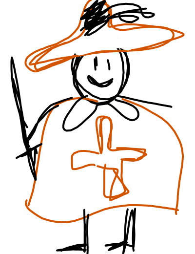 Как нарисовать мушкетера карандашом поэтапно ✏