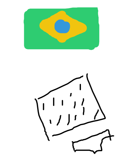 флаг Бразилии и чьё то бельё